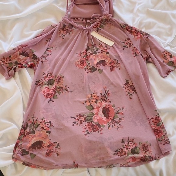 NWT - Monteau, Tank/Tee Sheer Two Piece L-XL - Picture 3 of 8